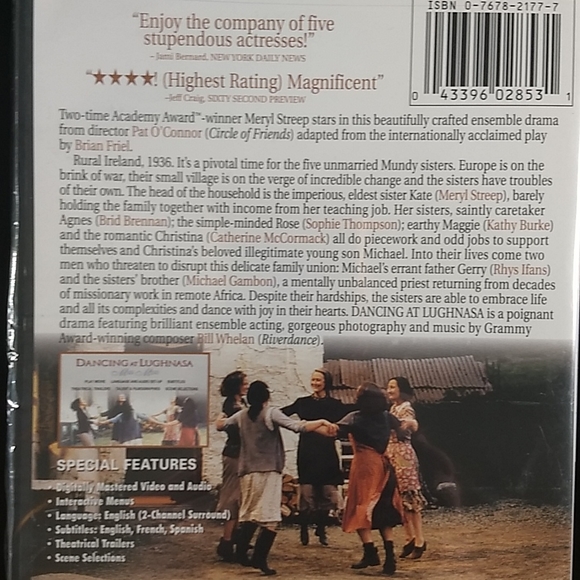 Meryl Streep Factory Sealed DVD Dancing at Lughnasa - Picture 6 of 13
